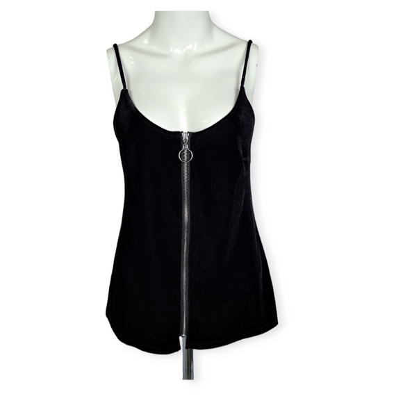 7 for all mankind Black Velvet Tank Top - Picture 1 of 9